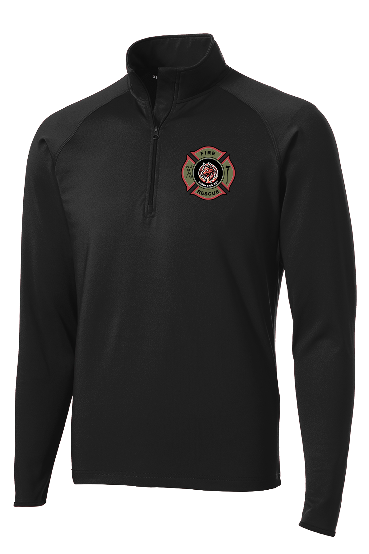286th Engineer Detachment 1/2 Zip Raglan Performance Pullover