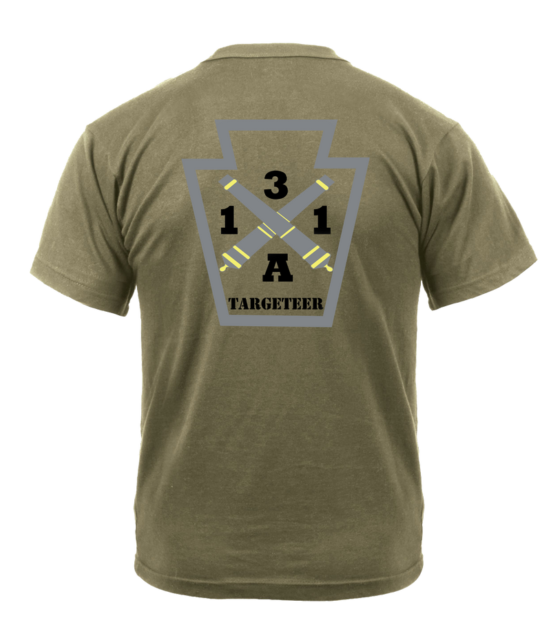 28th ID 131A AR 670-1 Coyote Brown T-Shirt