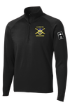 3-358 FA 1/2 Zip Raglan Performance Pullover with Left Sleeve Print