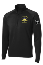 3-358 FA 1/2 Zip Raglan Performance Pullover with Left Sleeve Print