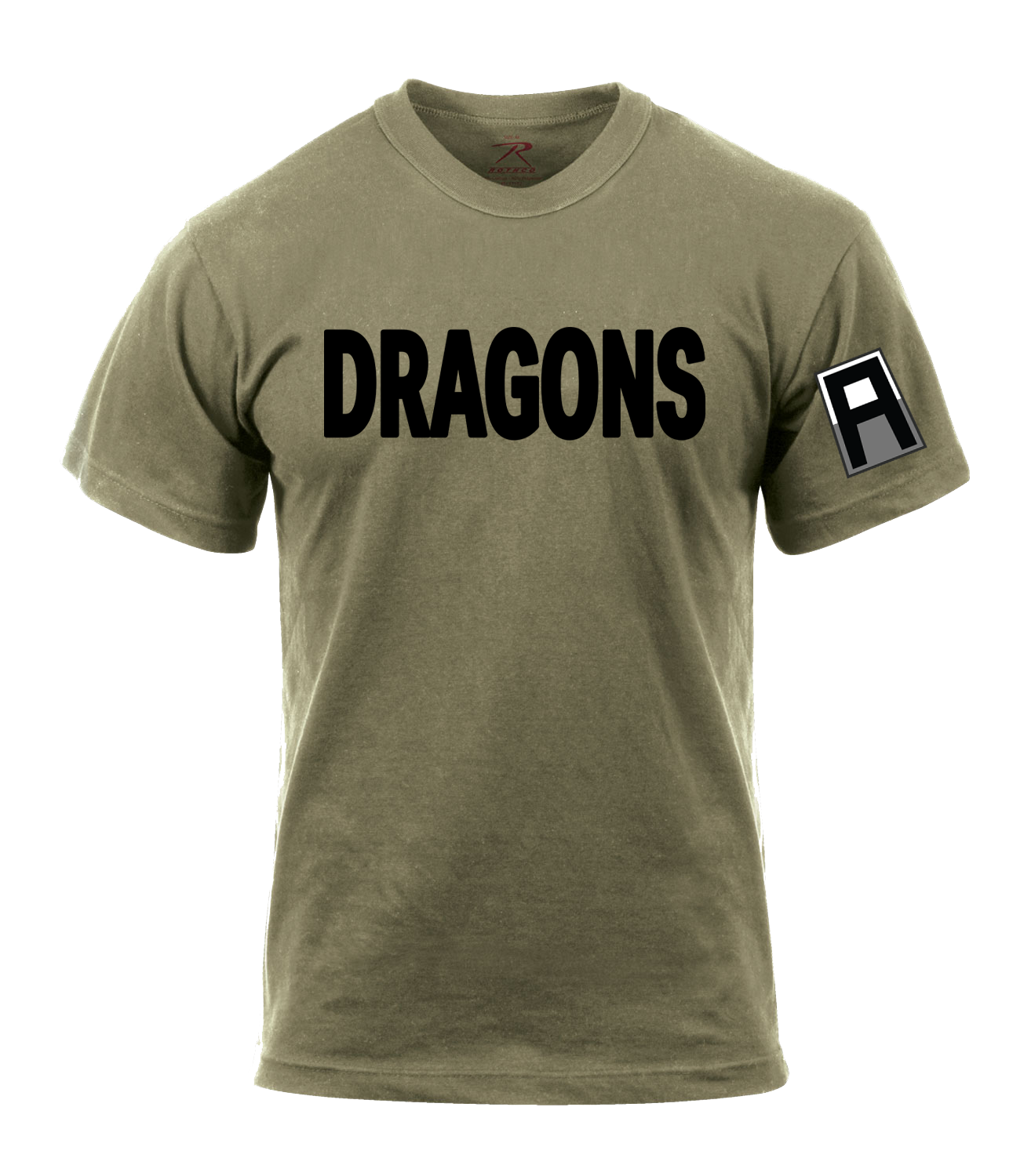 3-358 FA AR 670-1 Coyote Brown T-Shirt with Left Sleeve Print