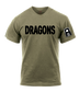 3-358 FA AR 670-1 Coyote Brown T-Shirt with Left Sleeve Print