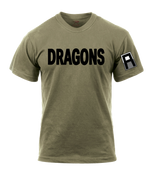 3-358 FA AR 670-1 Coyote Brown T-Shirt with Left Sleeve Print