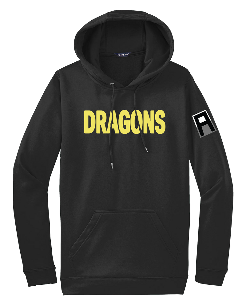3-358 FA Fleece Hooded Pullover with Left Sleeve Print