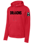 3-358 FA Fleece Hooded Pullover with Left Sleeve Print