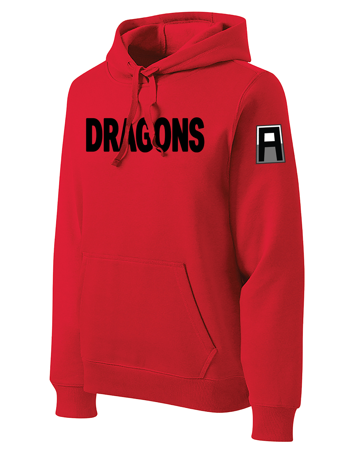 3-358 FA Station Poly/Cotton Blend Hoodie with Left Sleeve Print