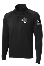 3-364 BEB 1/2 Zip Raglan Performance Pullover with Left Sleeve Print