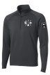 3-364 BEB 1/2 Zip Raglan Performance Pullover with Left Sleeve Print