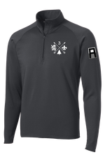 3-364 BEB 1/2 Zip Raglan Performance Pullover with Left Sleeve Print