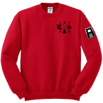 3-364 BEB Blend Crewneck Sweatshirt with Left Sleeve Print