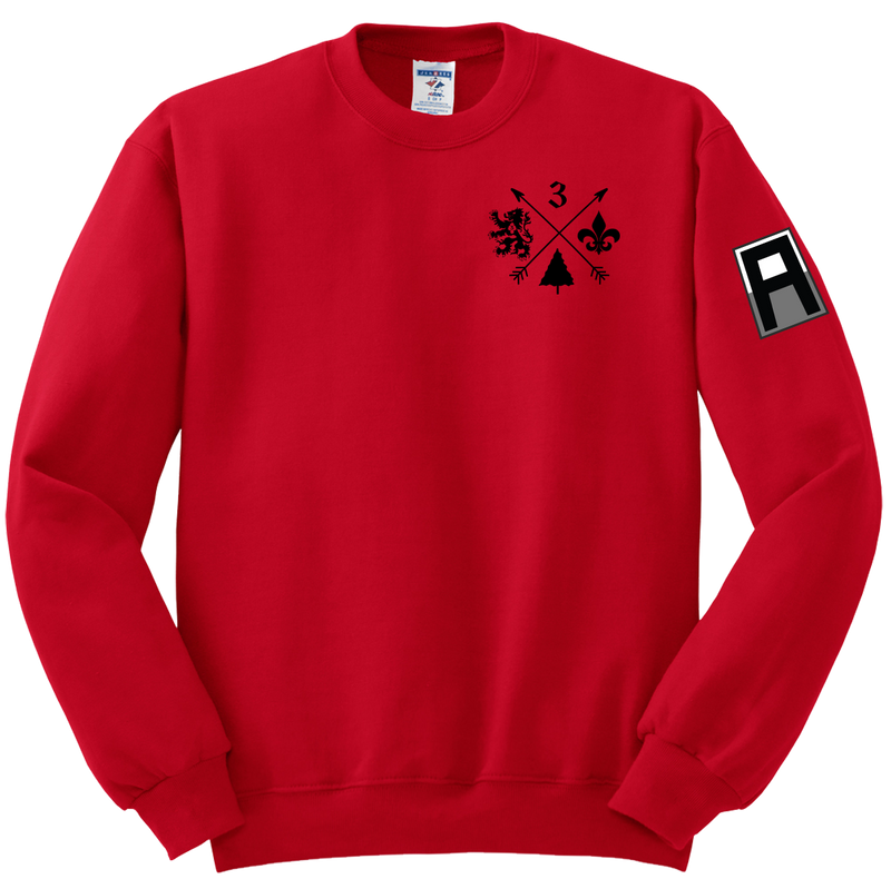 3-364 BEB Blend Crewneck Sweatshirt with Left Sleeve Print