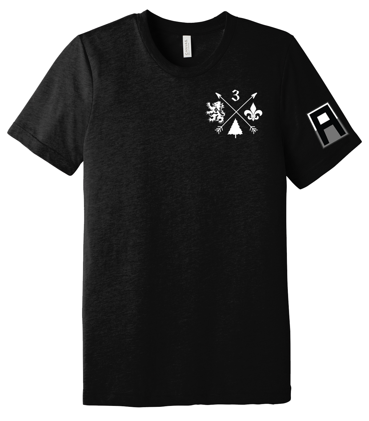 3-364 BEB Unisex Triblend Short Sleeve Tee with Left Sleeve Print