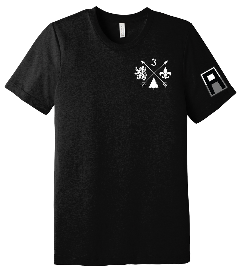 3-364 BEB Unisex Triblend Short Sleeve Tee with Left Sleeve Print