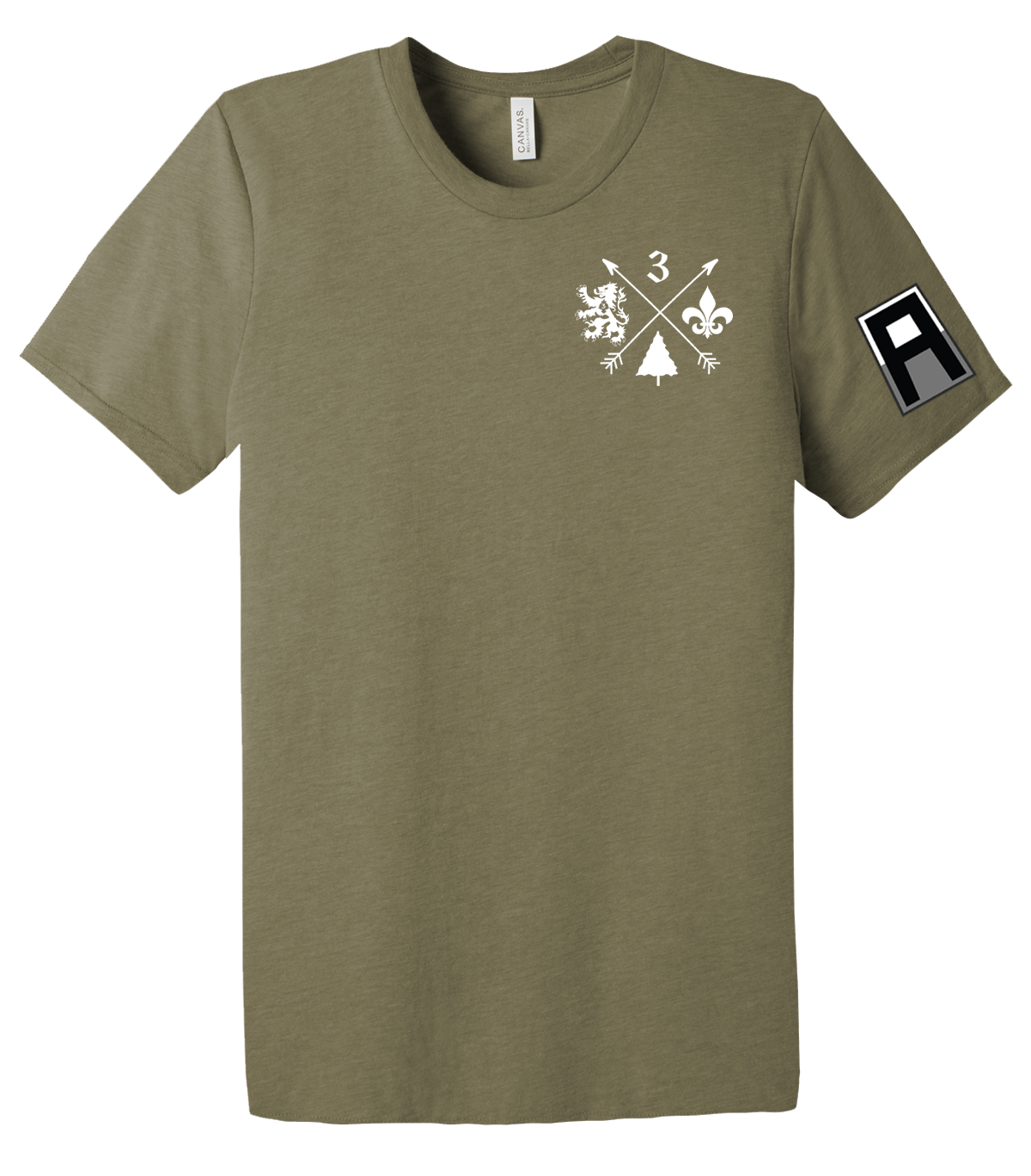 3-364 BEB Unisex Triblend Short Sleeve Tee with Left Sleeve Print