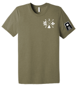 3-364 BEB Unisex Triblend Short Sleeve Tee with Left Sleeve Print