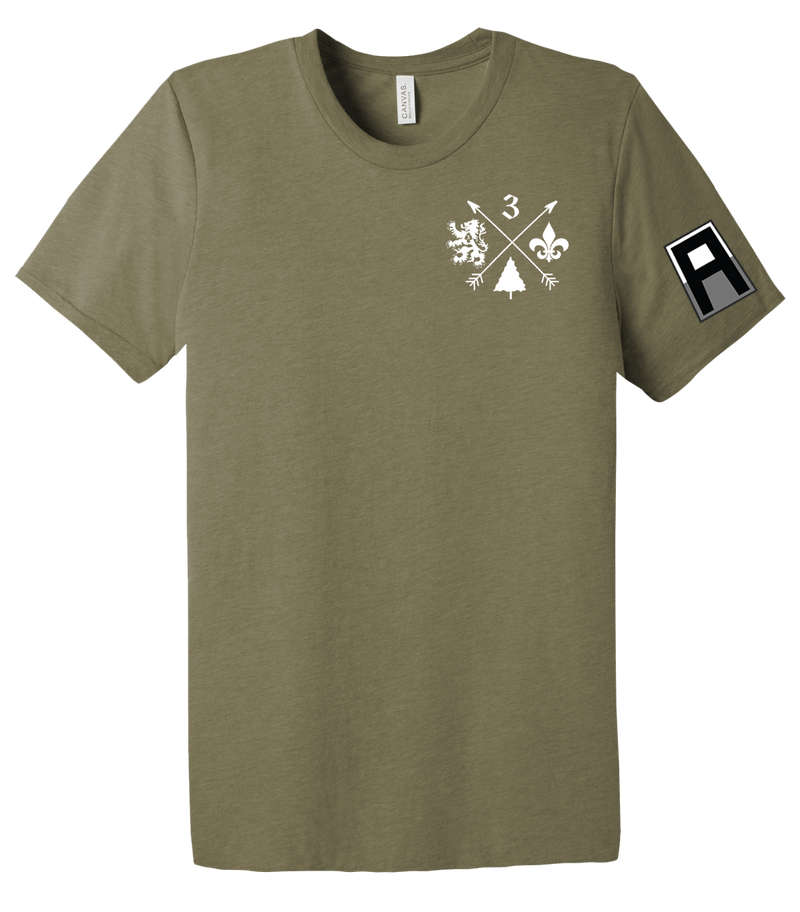 3-364 BEB Unisex Triblend Short Sleeve Tee with Left Sleeve Print