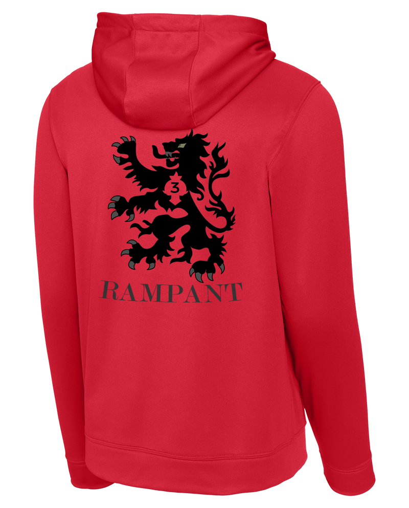 3-364 BEB Fleece Hooded Pullover with Left Sleeve Print