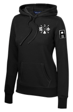 3-364 BEB Ladies Poly/Cotton Blend Hoodie with Left Sleeve Print