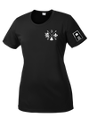 3-364 BEB Ladies Competitor Tee with Left Sleeve Print