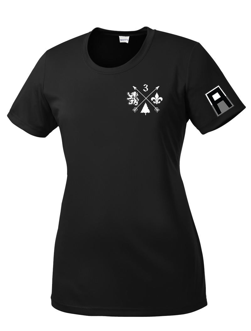 3-364 BEB Ladies Competitor Tee with Left Sleeve Print