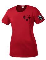 3-364 BEB Ladies Competitor Tee with Left Sleeve Print