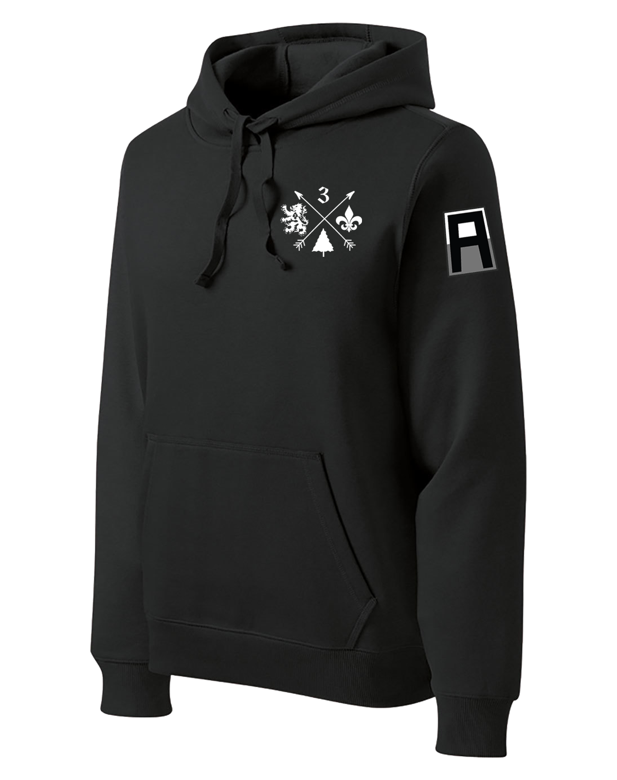 3-364 BEB Poly/Cotton Blend Hoodie with Left Sleeve Print