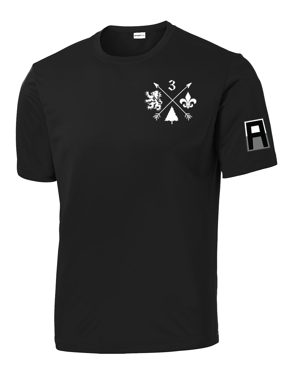 3-364 BEB Competitor Tee with Left Sleeve Print