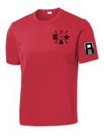 3-364 BEB Competitor Tee with Left Sleeve Print