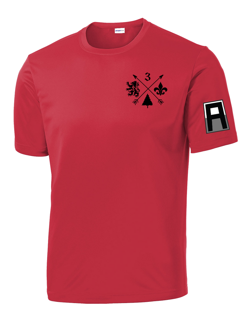 3-364 BEB Competitor Tee with Left Sleeve Print