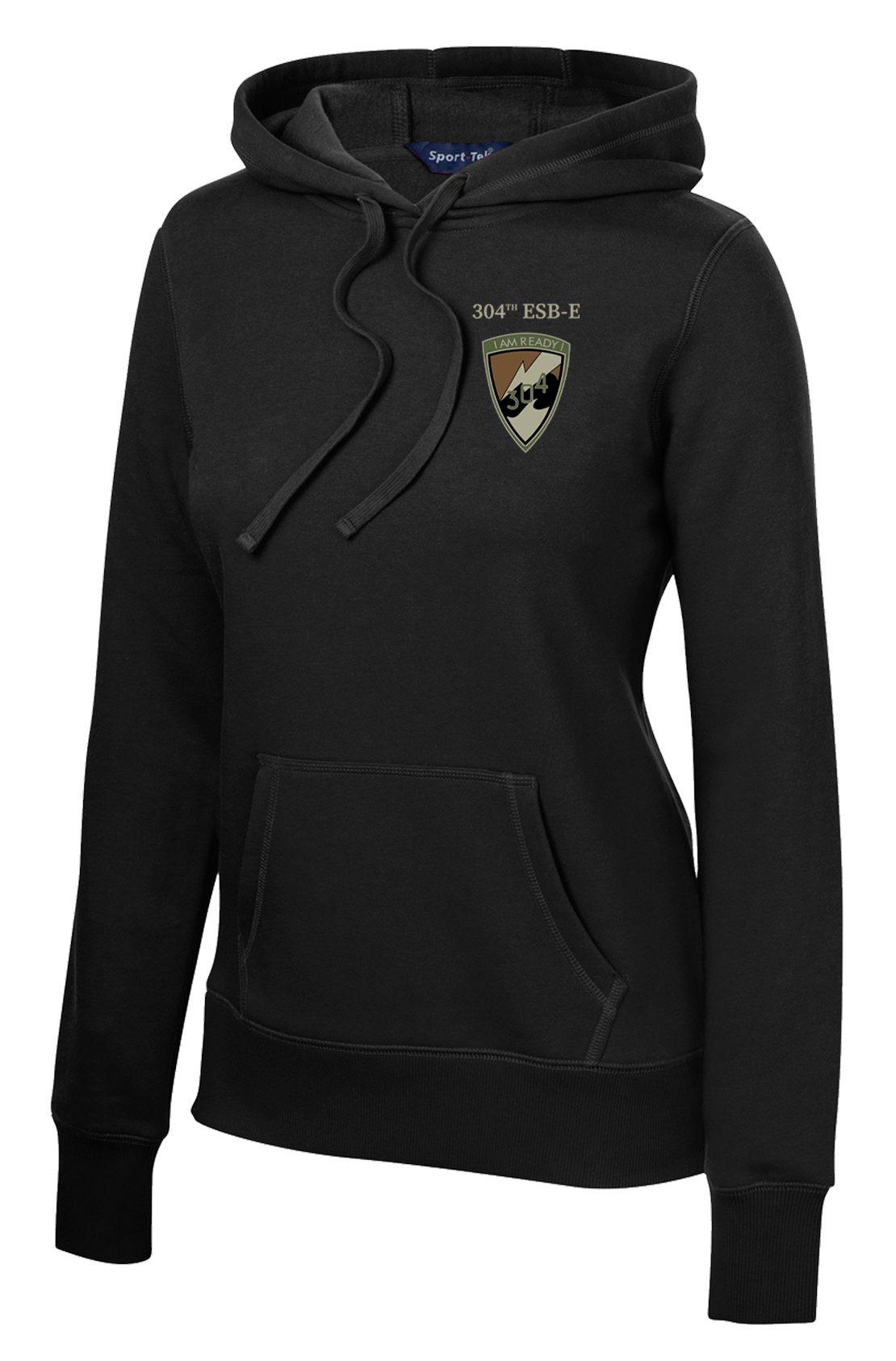 304th ESB-E Ladies Poly/Cotton Blend Hoodie