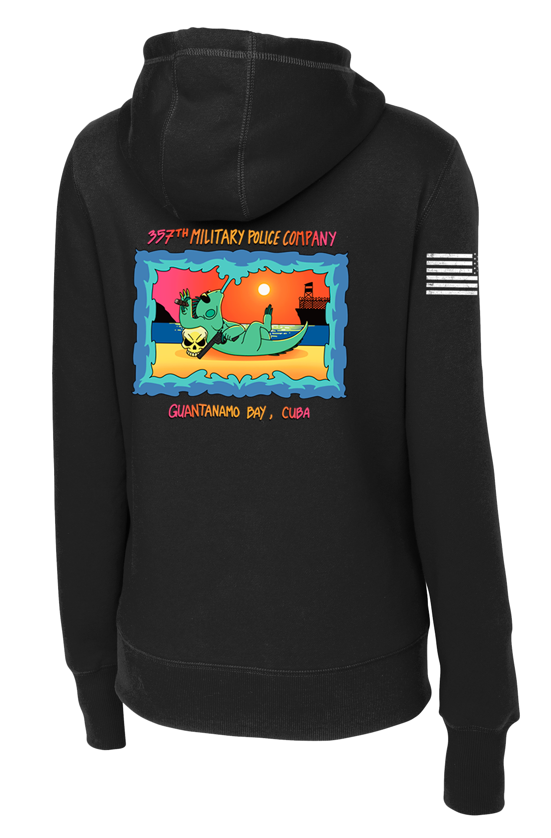 357th Military Police Company Ladies Poly/Cotton Blend Hoodie