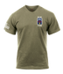 35th MST AR 670-1 Coyote Brown T-Shirt with Flag on Right Sleeve