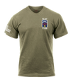 35th MST AR 670-1 Coyote Brown T-Shirt with Flag on Right Sleeve