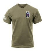 35th MST AR 670-1 Coyote Brown T-Shirt with Flag on Right Sleeve