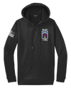 35th MST Fleece Hooded Pullover with Flag on Right Sleeve