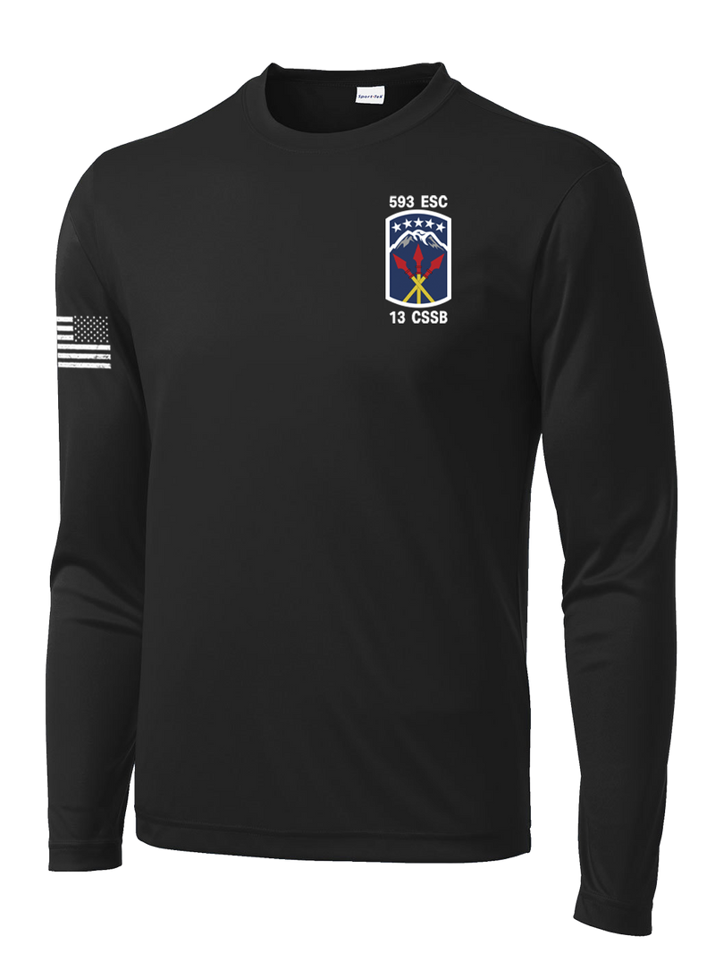 35th MST Long Sleeve Competitor Tee with Flag on Right Sleeve