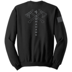 4-23 Infantry Blend Crewneck Sweatshirt with Right Sleeve Flag