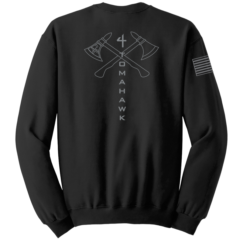4-23 Infantry Blend Crewneck Sweatshirt with Right Sleeve Flag