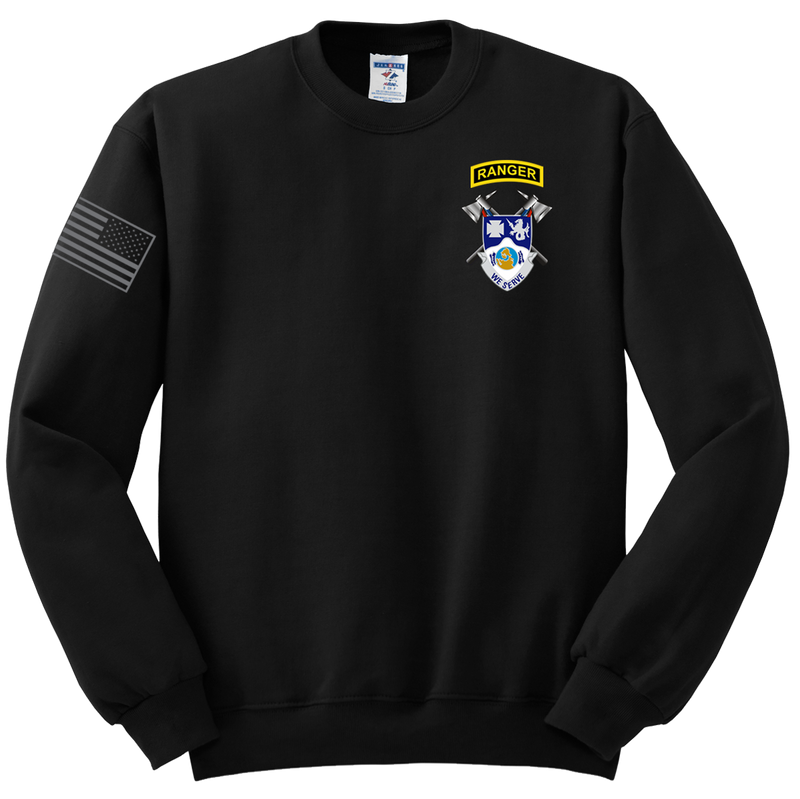 4-23 Infantry Blend Crewneck Sweatshirt with Right Sleeve Flag
