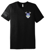 4-23 Infantry Unisex Triblend Short Sleeve Tee with Right Sleeve Flag
