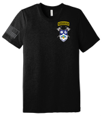 4-23 Infantry Unisex Triblend Short Sleeve Tee with Right Sleeve Flag