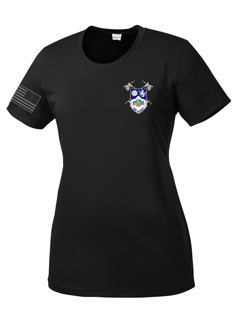 4-23 Infantry Ladies Competitor Tee with Right Sleeve Flag