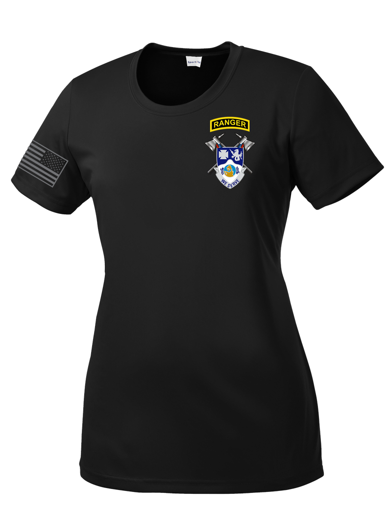 4-23 Infantry Ladies Competitor Tee with Right Sleeve Flag