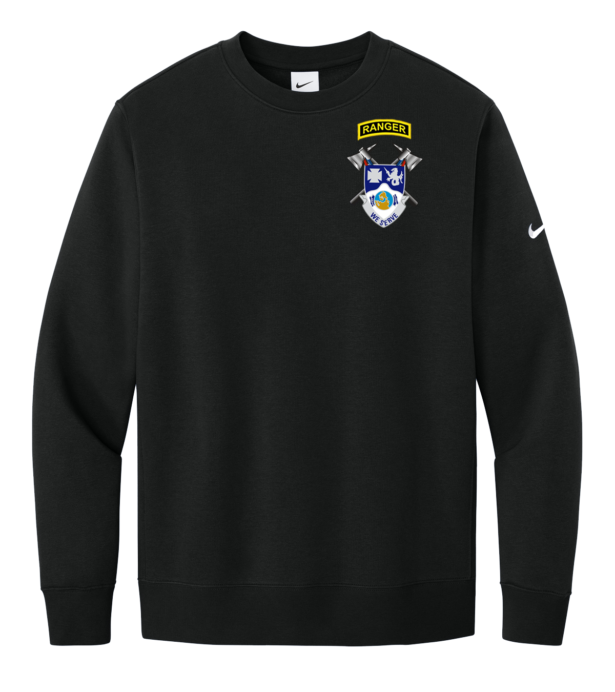 4-23 IN Crest Nike Club Fleece Sleeve Swoosh Crew