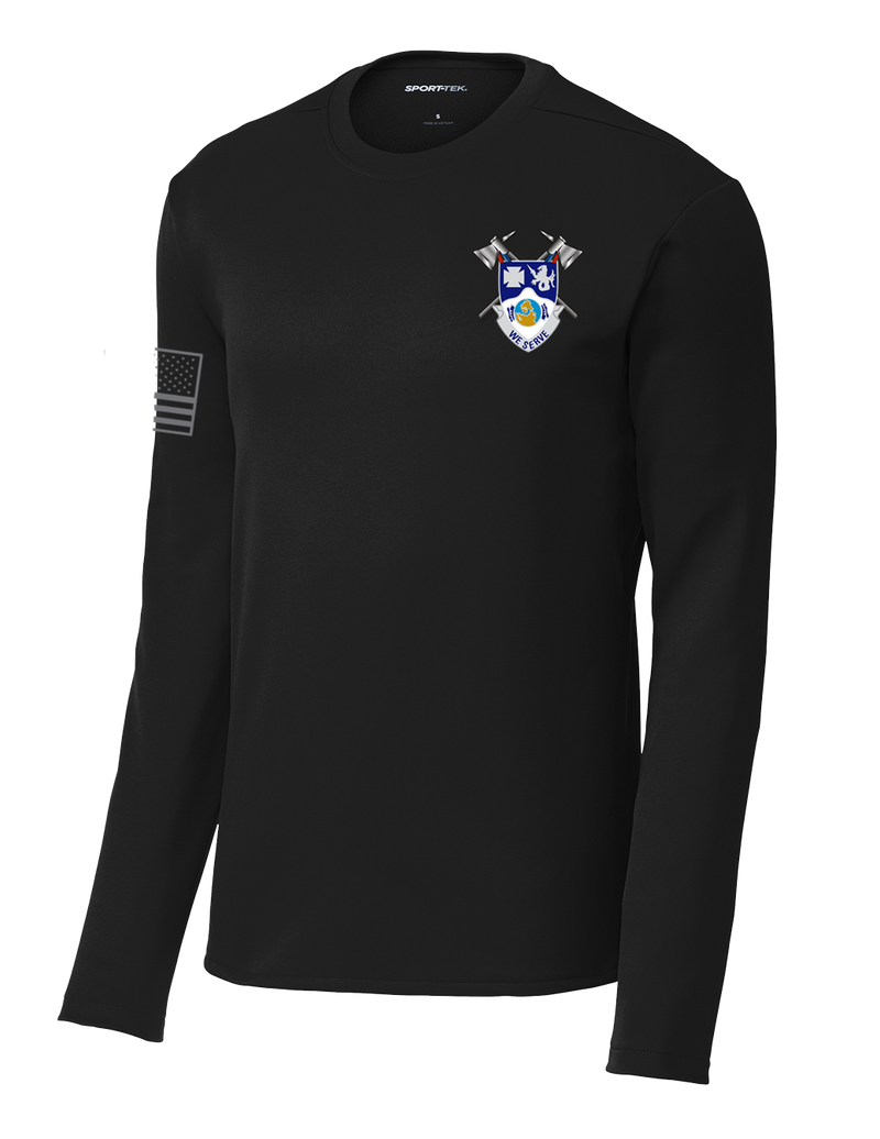 4-23 Infantry Fleece Pullover Crew with Right Sleeve Flag