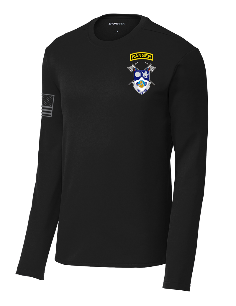 4-23 Infantry Fleece Pullover Crew with Right Sleeve Flag