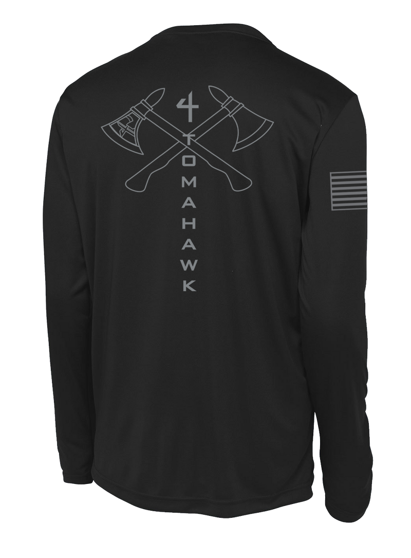 4-23 Infantry Long Sleeve Competitor Tee with Right Sleeve Flag