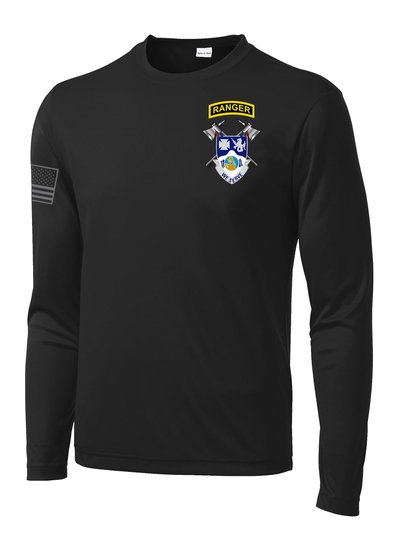 4-23 Infantry Long Sleeve Competitor Tee with Right Sleeve Flag