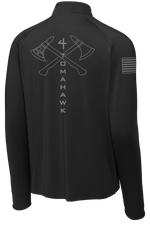 4-23 Infantry 1/2 Zip Raglan Performance Pullover with Right Sleeve & Back Print