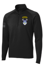4-23 Infantry 1/2 Zip Raglan Performance Pullover with Right Sleeve & Back Print